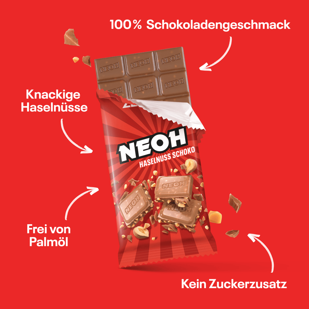 Haselnuss Schoko - NEOH zuckerfreie Schokolade